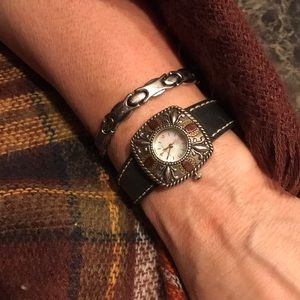 Carolyn Pollack Sterling Silver Western Watch